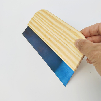 Μαχαίρι στόκου με ξύλινο χερούλι, καουτσούκ λάμα, αδιάβροχος σχεδιασμός για βαφή