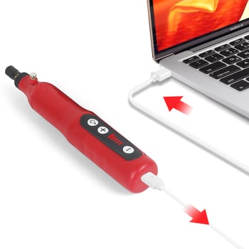 Mini električna brusilica s lampom, USB napajanje, 5 brzina, za masivni drveni namještaj, težina 0.242 kg