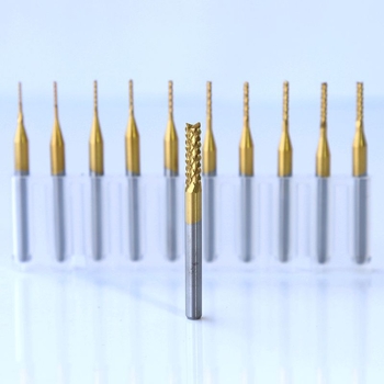 Set formirajućih freza od volframovog čelika, uljno hlađenje, 6 utora, kuglična glava Ø0.4 mm, promjer osovine Ø3.175 mm, promjer rezanja Ø1.5 mm
