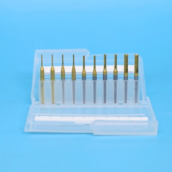 Set formirajućih freza od volframovog čelika, uljno hlađenje, 6 utora, kuglična glava Ø0.4 mm, promjer osovine Ø3.175 mm, promjer rezanja Ø1.5 mm