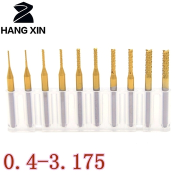 Set formirajućih freza od volframovog čelika, uljno hlađenje, 6 utora, kuglična glava Ø0.4 mm, promjer osovine Ø3.175 mm, promjer rezanja Ø1.5 mm