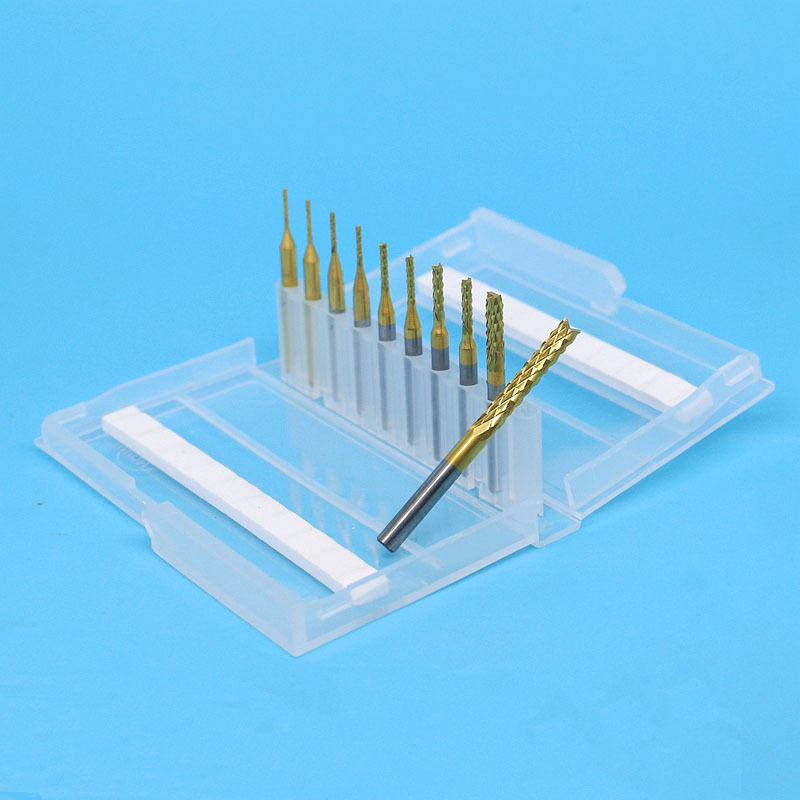 Set formirajućih freza od volframovog čelika, uljno hlađenje, 6 utora, kuglična glava Ø0.4 mm, promjer osovine Ø3.175 mm, promjer rezanja Ø1.5 mm