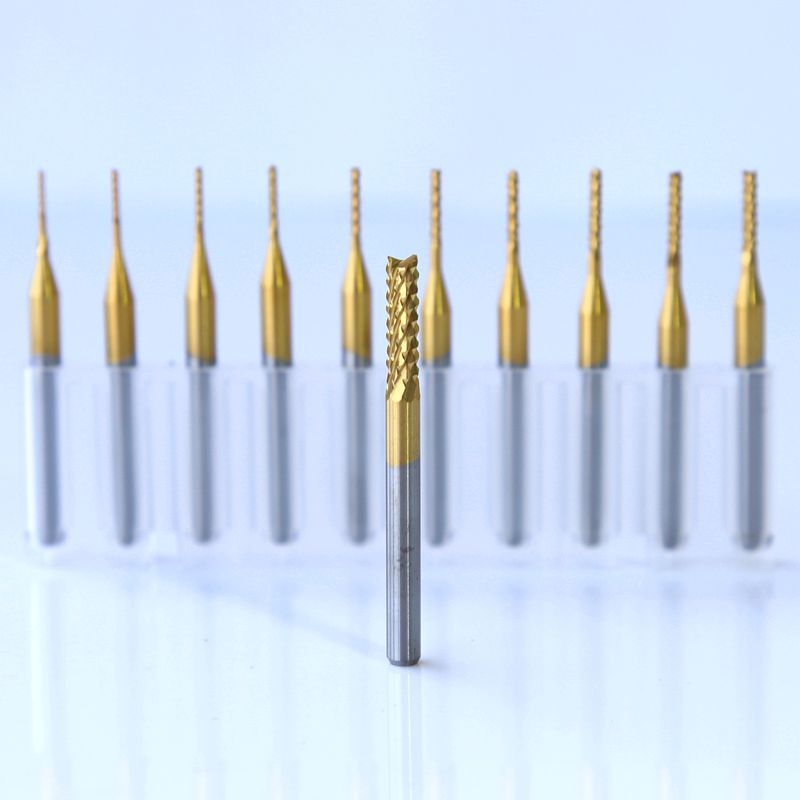Set formirajućih freza od volframovog čelika, uljno hlađenje, 6 utora, kuglična glava Ø0.4 mm, promjer osovine Ø3.175 mm, promjer rezanja Ø1.5 mm