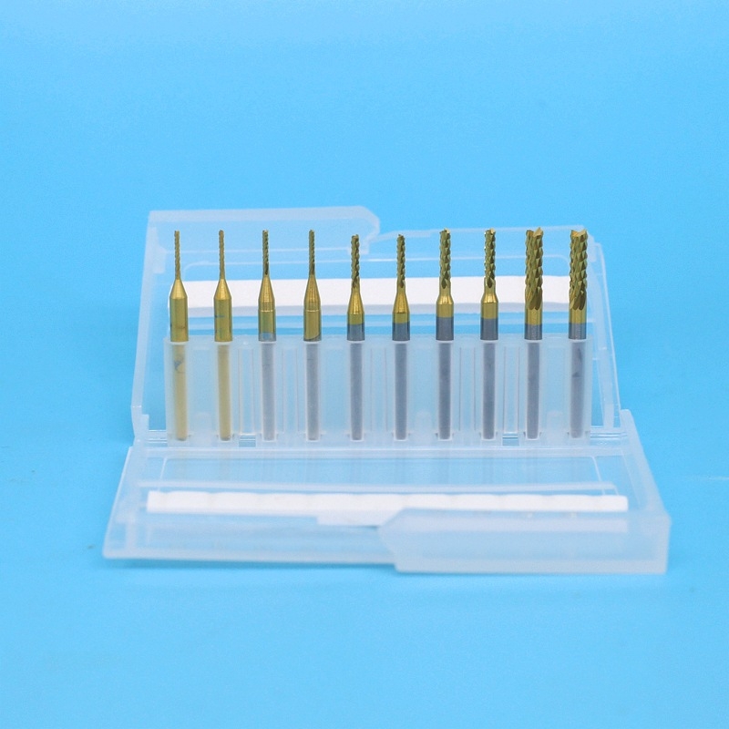 Set formirajućih freza od volframovog čelika, uljno hlađenje, 6 utora, kuglična glava Ø0.4 mm, promjer osovine Ø3.175 mm, promjer rezanja Ø1.5 mm