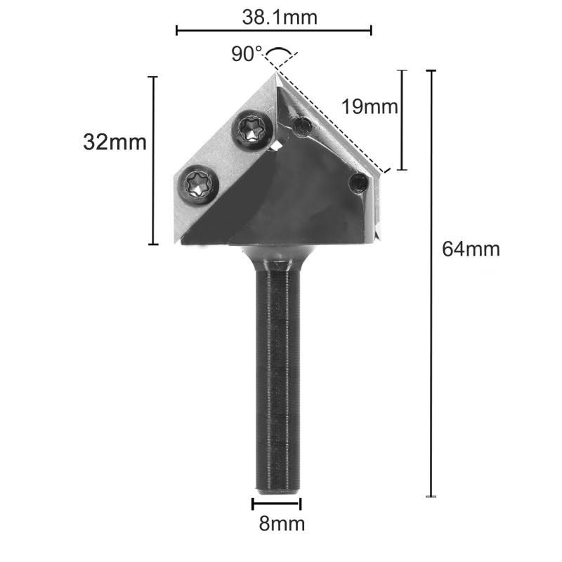 Freza za drvo za CNC strojeve – čvrsto drvo