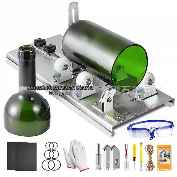 Sada rezníkov na sklenené fľaše – Estoc Dm-1, nerezová oceľ, pre hlbokú úpravu skla