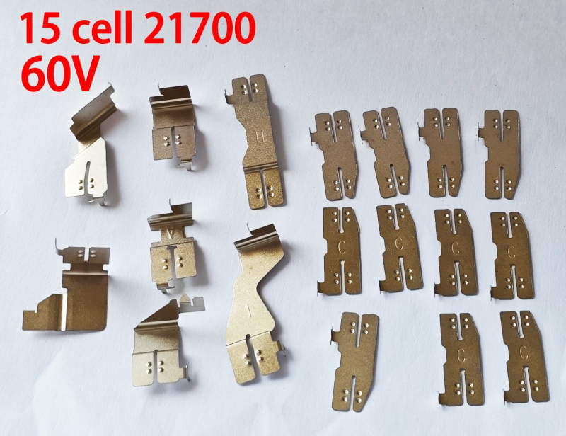 Sanwei 0,2 mm-es nikkel bevonat acél kapcsolócsíkok 21700 Li-ion cellákhoz, 15 darabos készlet