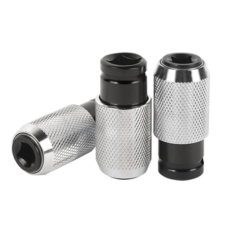 Adaptor pentru bormașină cu ax pătrat, interfață cu patru caneluri, oțel cu carbon înalt, mandrină cu arc