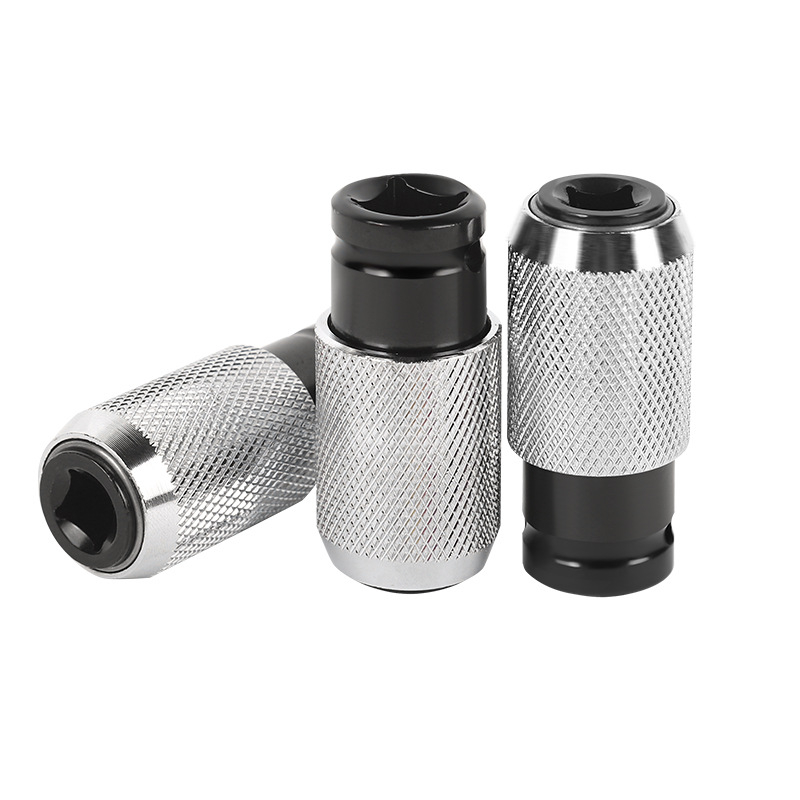 Adaptor pentru bormașină cu ax pătrat, interfață cu patru caneluri, oțel cu carbon înalt, mandrină cu arc