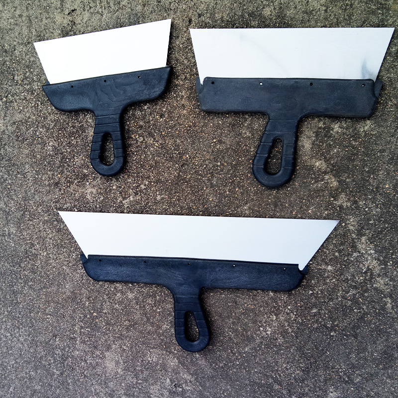 Scraper cu mâner din plastic pentru mortar și ciment, lamă din oțel carbon, unealtă de zidărie