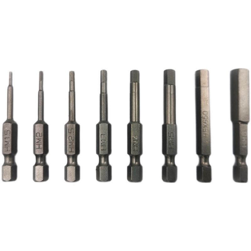 Set de bituri hexagonale interne pentru unelte pneumatice, HSS