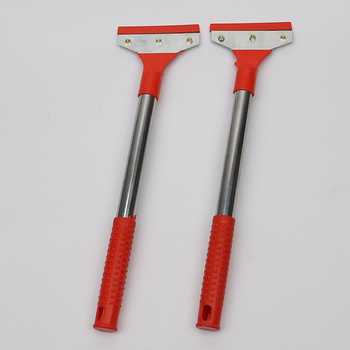 Cuțit de curățare pentru sticlă, cu mâner lung, lamă din oțel carbon și mâner din oțel inoxidabil și plastic