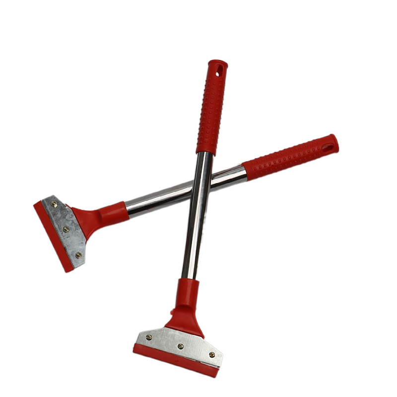 Cuțit de curățare pentru sticlă, cu mâner lung, lamă din oțel carbon și mâner din oțel inoxidabil și plastic