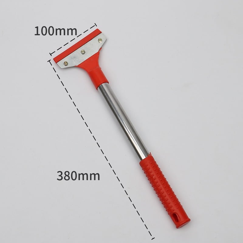 Cuțit de curățare pentru sticlă, cu mâner lung, lamă din oțel carbon și mâner din oțel inoxidabil și plastic