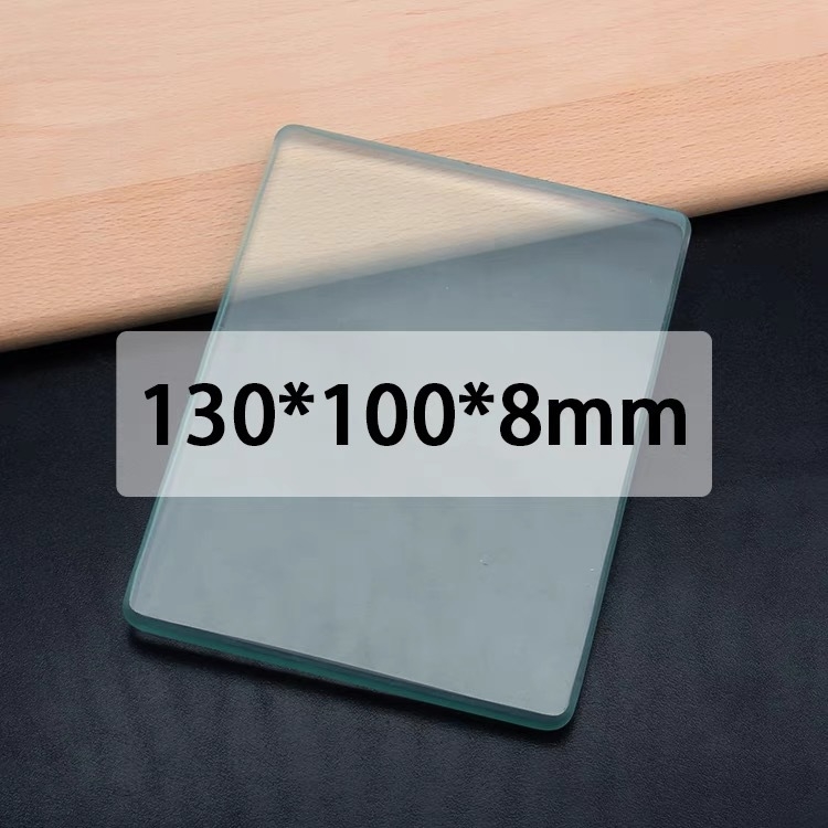 Placă de lustruire a marginii sticlei pentru sticlă securizată – placă de susținere robustă, spate rugos, utilizare DIY, greutate 255–430 g