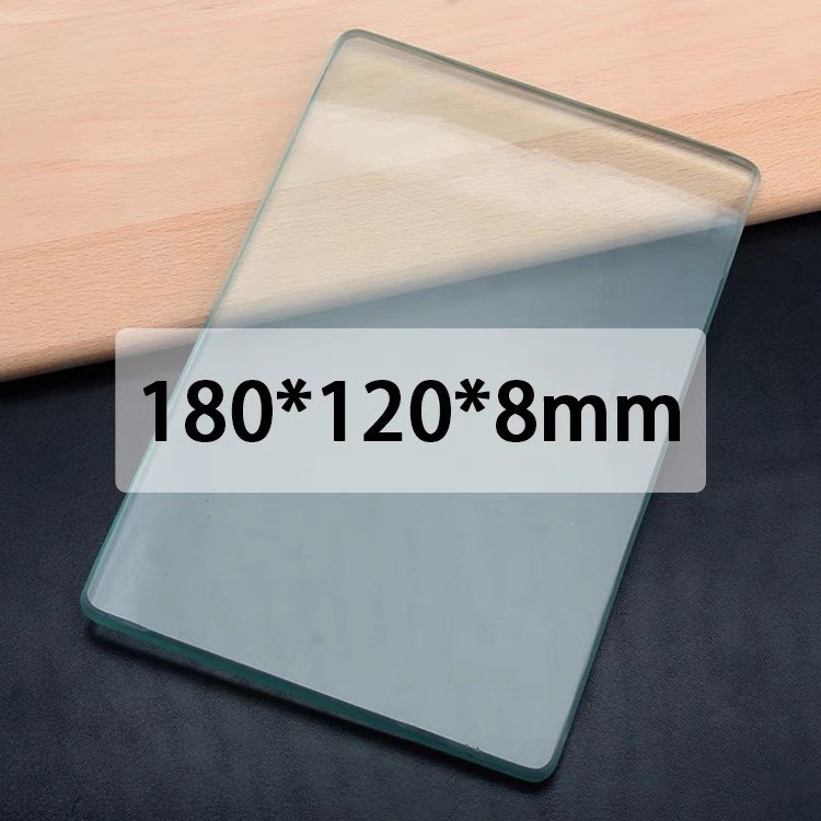 Placă de lustruire a marginii sticlei pentru sticlă securizată – placă de susținere robustă, spate rugos, utilizare DIY, greutate 255–430 g