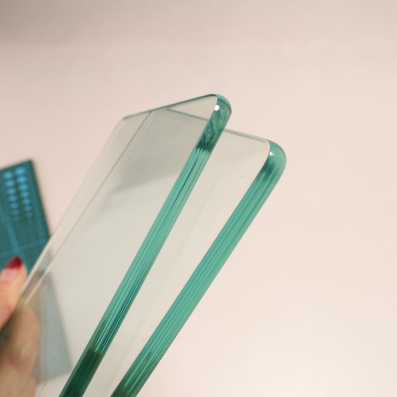 Placă de lustruire a marginii sticlei pentru sticlă securizată – placă de susținere robustă, spate rugos, utilizare DIY, greutate 255–430 g