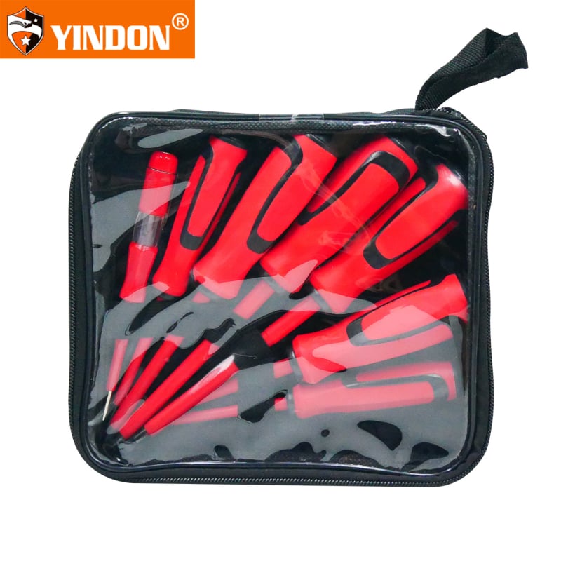 Set de șurubelnițe pentru electricieni, magnetice, izolate, cu capete cruci și plate, 1000V, oțel carbon