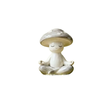 Ornament de birou ciupercă pentru meditație și yoga; obiect decorativ din rășină, marca Juhang; material: rășină; categorie: meșteșuguri din rășină; stil: stil oriental nou