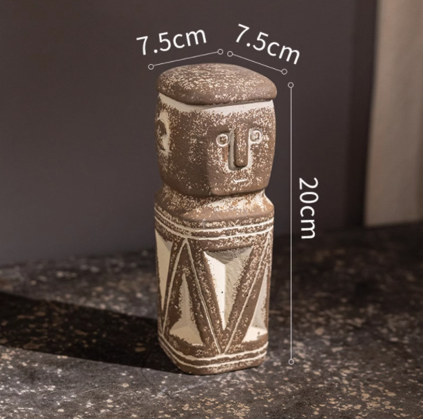 Jiu Han Cementni statu dekor — Karikatura izgled, Materijal: plast/smola, Druga kategorija