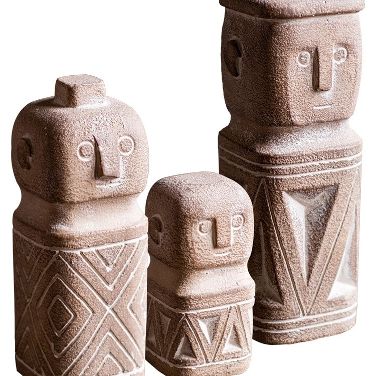 Jiu Han Cementni statu dekor — Karikatura izgled, Materijal: plast/smola, Druga kategorija