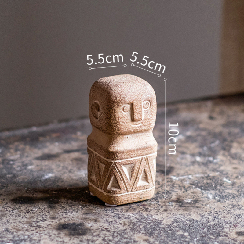 Jiu Han Cementni statu dekor — Karikatura izgled, Materijal: plast/smola, Druga kategorija
