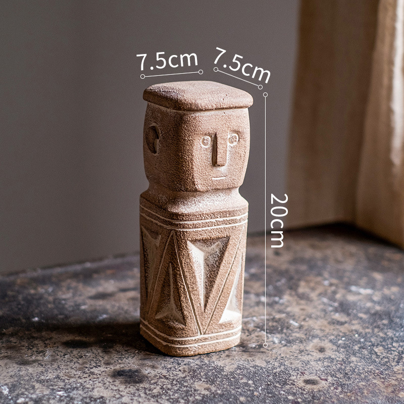 Jiu Han Cementni statu dekor — Karikatura izgled, Materijal: plast/smola, Druga kategorija