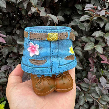 Διακοσμητικό ρητίνης για γλάστρες – εξωτερικός κήπος, μοντέρνο μινιμαλιστικό στυλ, κατάλληλο για παχύφυτα και λουλούδια