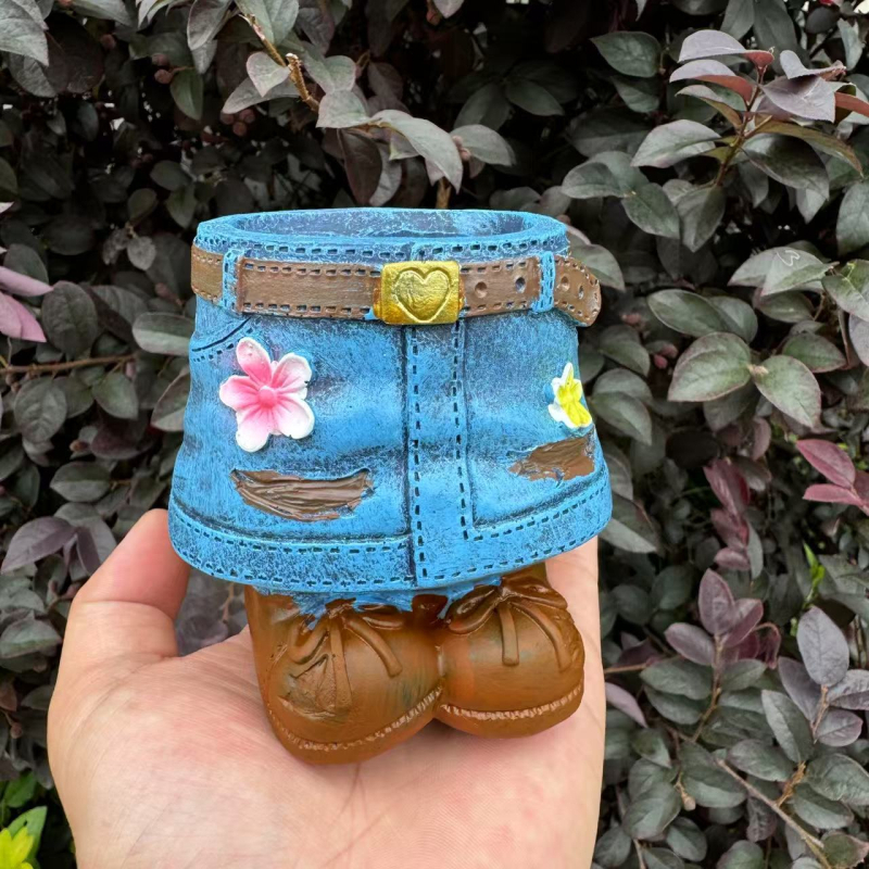 Διακοσμητικό ρητίνης για γλάστρες – εξωτερικός κήπος, μοντέρνο μινιμαλιστικό στυλ, κατάλληλο για παχύφυτα και λουλούδια