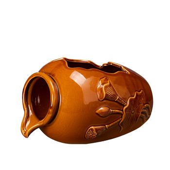 Κεραμικό χειροποίητο δοχείο νερού για ψάρια και υδροπονία, γυαλισμένη επίστρωση, κλασικό στυλ