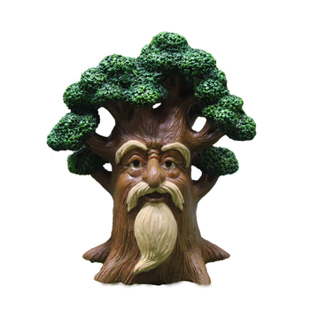 Ukrasna figura za vrt od smole: Tree Grandpa elf, Yizun, za mikro pejzaž