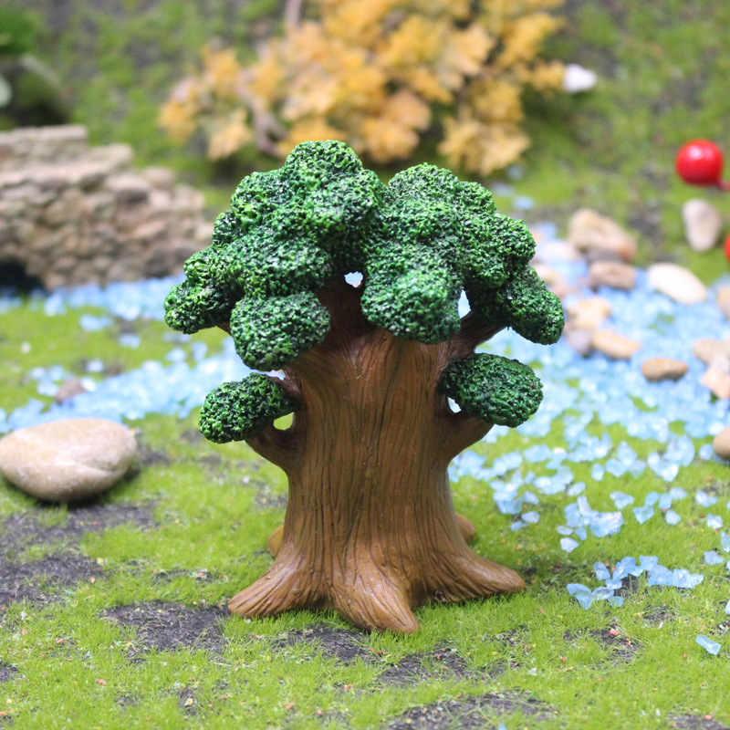 Ukrasna figura za vrt od smole: Tree Grandpa elf, Yizun, za mikro pejzaž