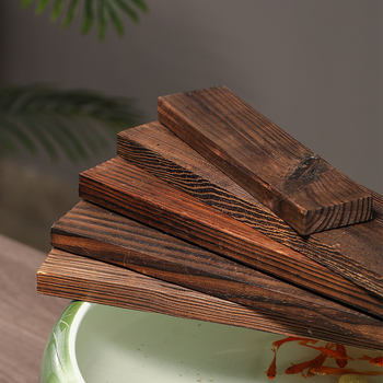 Drveni akvarij s kineskim stilom, polirana drvena površina, izrada polu-ručna i polu-mehanička, DIY dekoracija za dvorište