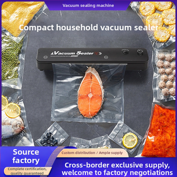 Otthoni használatra szánt vákuumzáró gép, kompakt, teljesen automata élelmiszer-csomagoló készülék (ABS ház; 50W; 110V; csomagolási térfogat 50; súly 350)