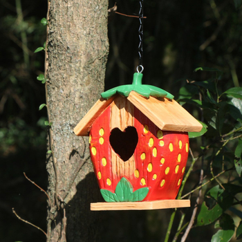 Gyanta madárfészek függő dísz, kertben használható kültéri falidísz, modern minimalist stílus