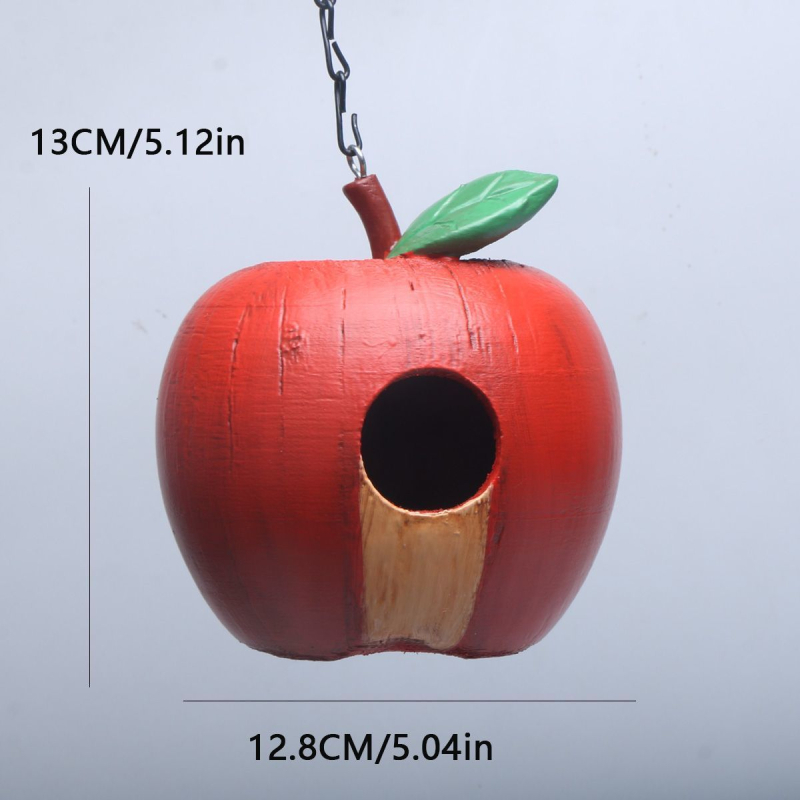 Gyanta madárfészek függő dísz, kertben használható kültéri falidísz, modern minimalist stílus