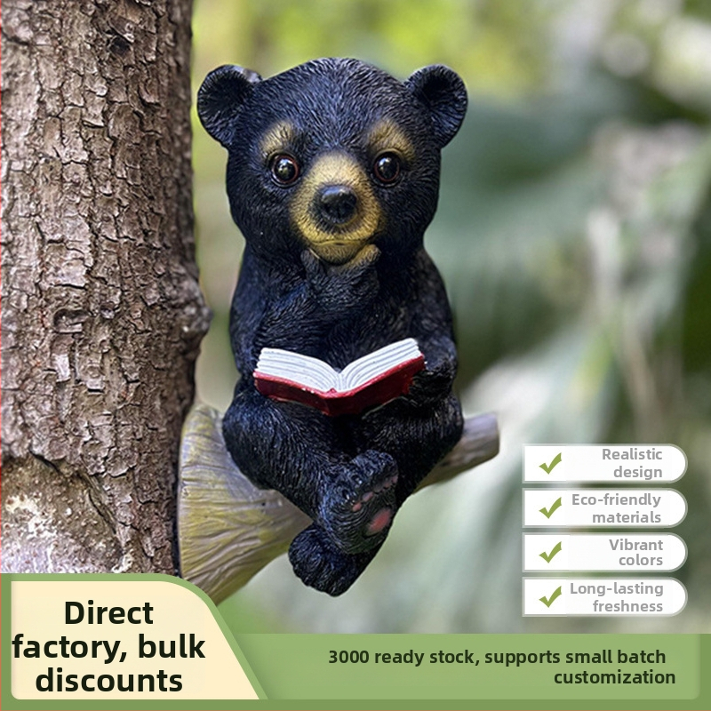 Gyanta kerti állatfigura - modern minimalista stílusú kültéri szobor Pengteng