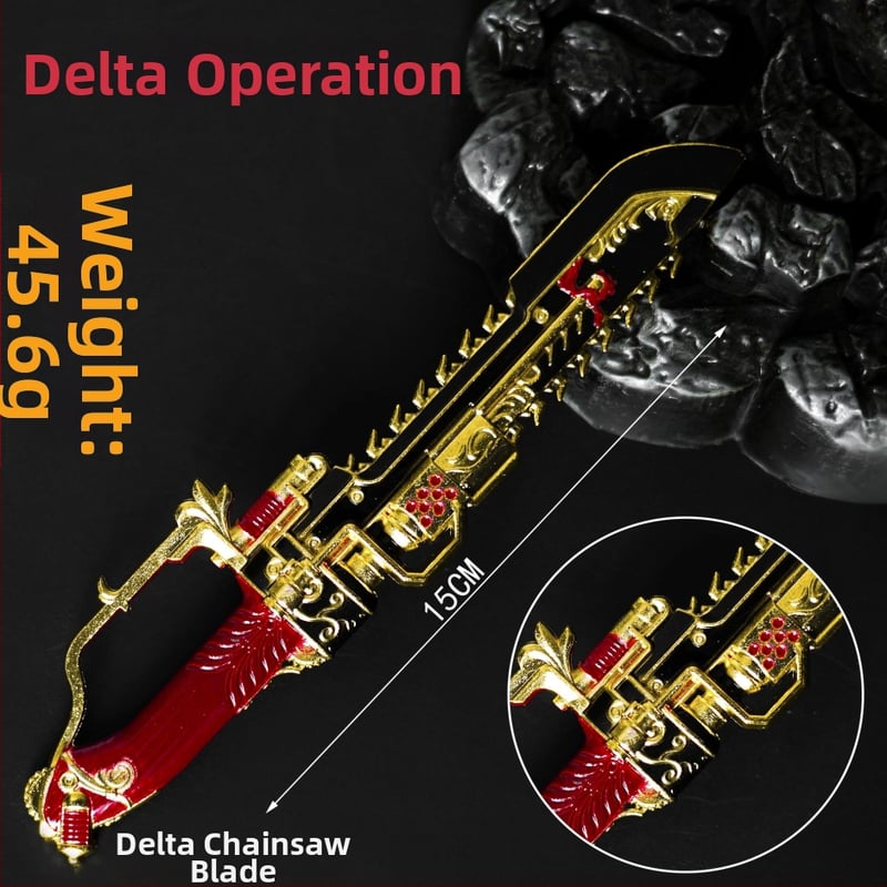 Delta Perimetar Akcijski Model, 16 cm, legura, replika oružja za igru, dekorativni predmet