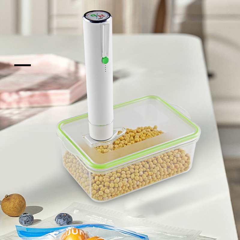 Prenosni ručni vakuumski zatvarač za hranu – ABS kućište, model H9A, litij-ionska baterija 5V, težina 0,5 kg, kapacitet ispod 500 ml