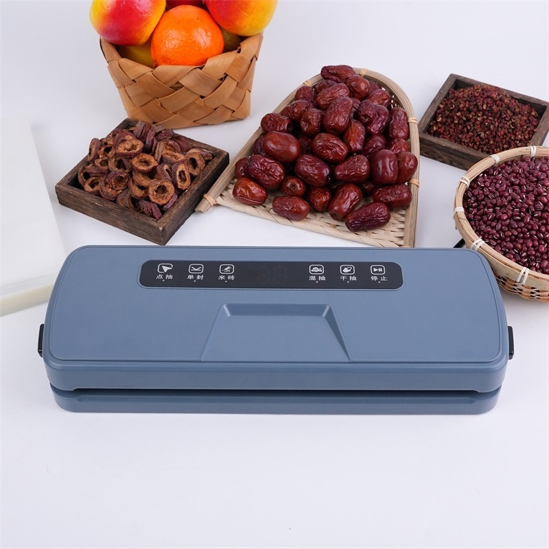 Otthoni használatra készült záró gép – vákuum- és műanyag zárás, 110–220V hálózati tápegység, ABS burkolat, 500–1000 ml kapacitás