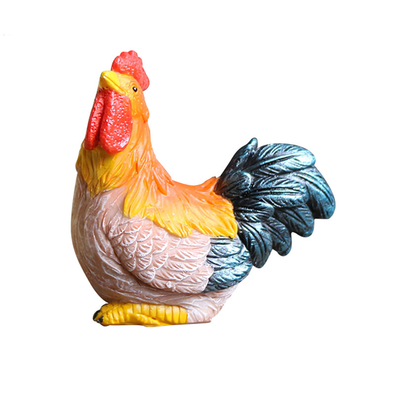 Vrtne ukrasne skulpture od smole – vjeverica, kokoš, žaba; Marka Zhuo Hua; Materijal: sintetička smola; Stil: pastoral
