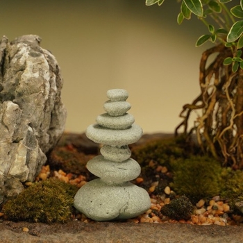 Dekorativni kamen u zen stilu od prirodne smole, kineski stil, kategorija Ruyi, mini pejzaž bonsai