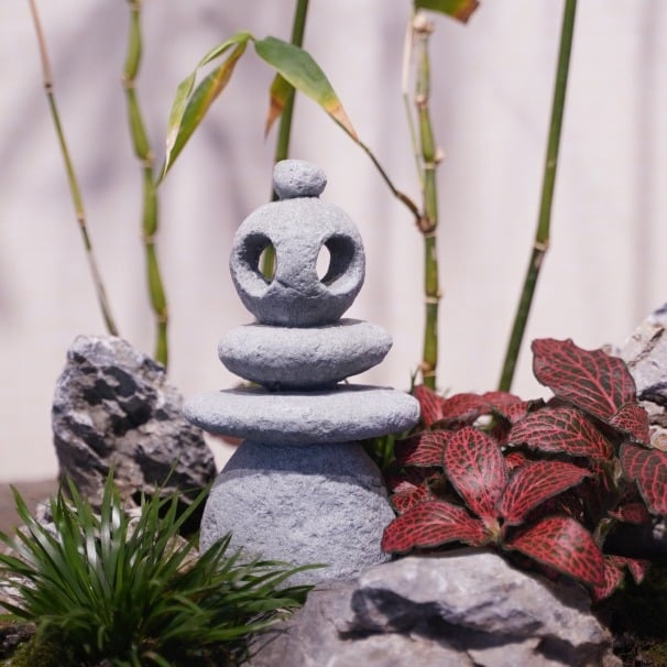 Dekorativni kamen u zen stilu od prirodne smole, kineski stil, kategorija Ruyi, mini pejzaž bonsai