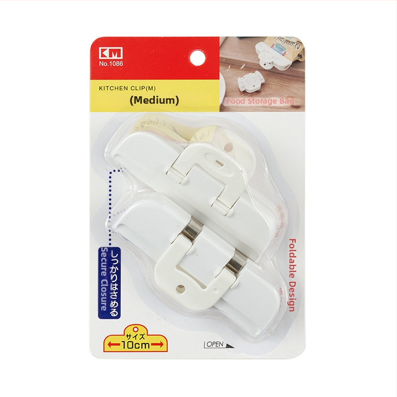 KM.1087 uzatvárací klip na potraviny – Km značka, japonský štýl, tlač loga možná