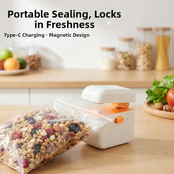 Klip na uzatváranie vreciek – kompaktný plastový uzatvárací klip s teplým zapečatením, tlač loga, spracovanie na zákazku