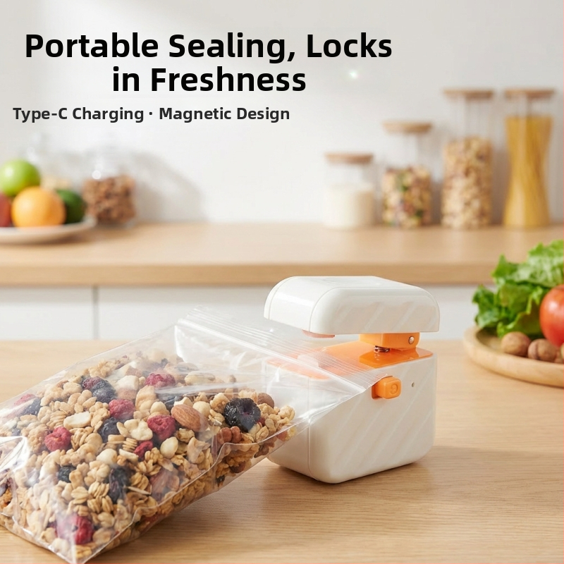 Klip na uzatváranie vreciek – kompaktný plastový uzatvárací klip s teplým zapečatením, tlač loga, spracovanie na zákazku