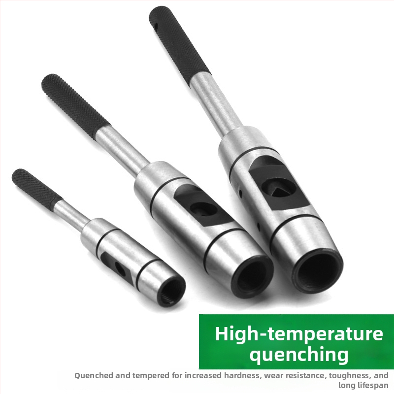 Závitovací kľúč s hriňovým mechanizmom, celokovová konštrukcia, nastaviteľný, chrómovaný, 45# oceľ, rovná rukoväť