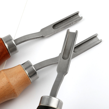 Edge Scraper s drvenom drškom – Leather DIY Tool, French Wide Edge, Thinning Knife (Origin: Anhui; Brand: Yl; Nije uvezeno)