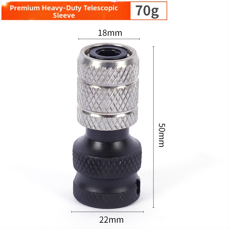 Teleskopski opružni adapter za električni ključ – glava za konverzijo u hex bit, od 1/2 do 1/4 hex