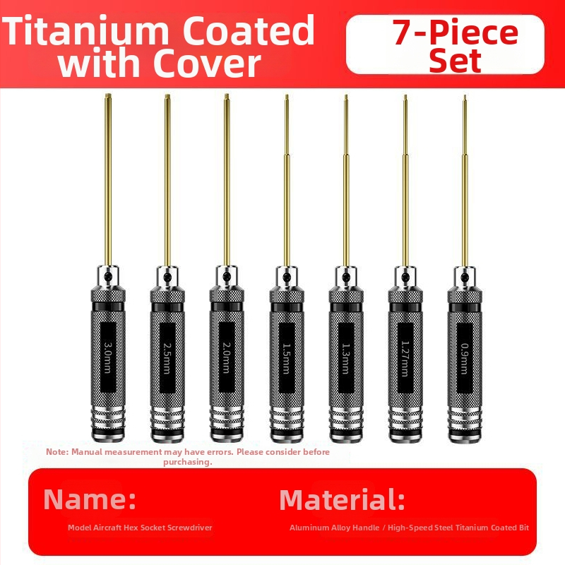 Set šesťuholníkových skrutkovačov a kľúčov pre model lietadla, magnetické nástroje z rýchloreznej ocele (HSS)